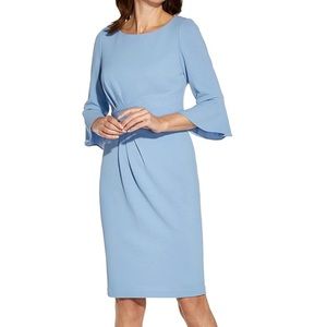 Adrianna Papell Women's Rio Knit Draped Sheath Dress 10 $139